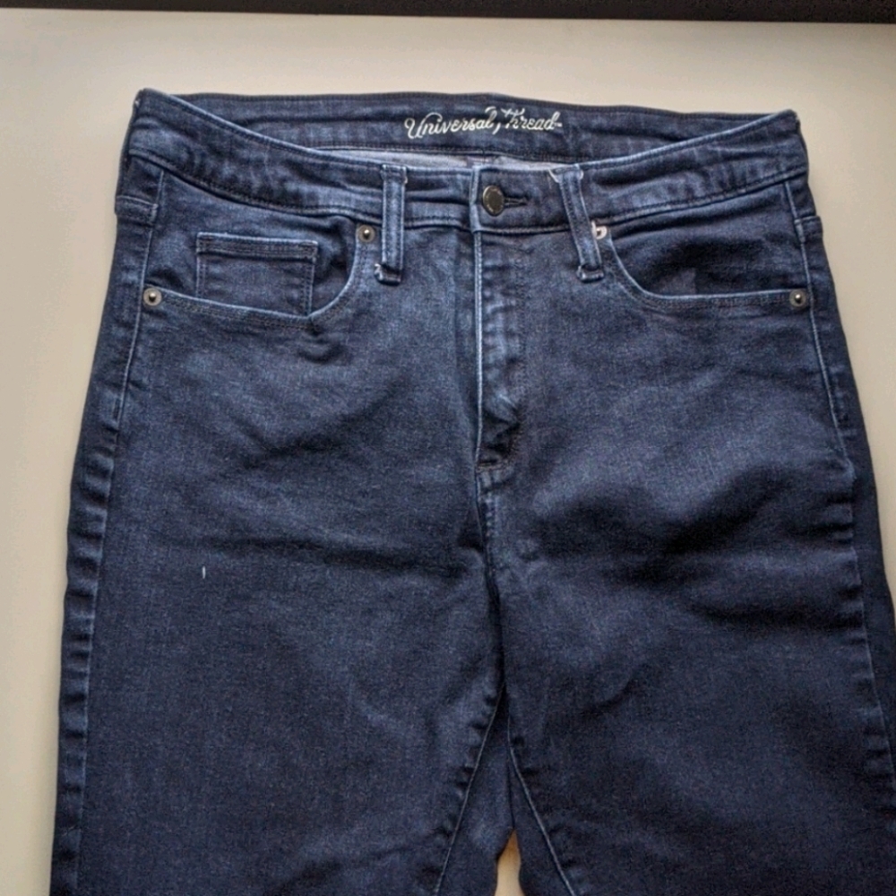 Dark denim skinny jeans
